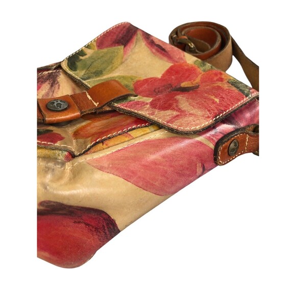 PATRICIA NASH Floral Flap Leather Crossbody Bag Purse - Picture 2 of 16